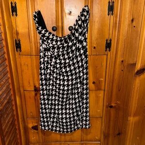 Black and White Houndstooth Dress